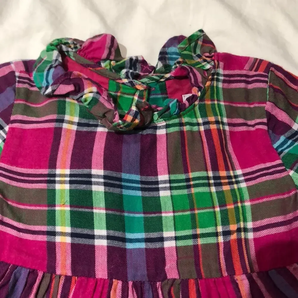Hot pink plaid 18M dress w/bloomers worn once RL